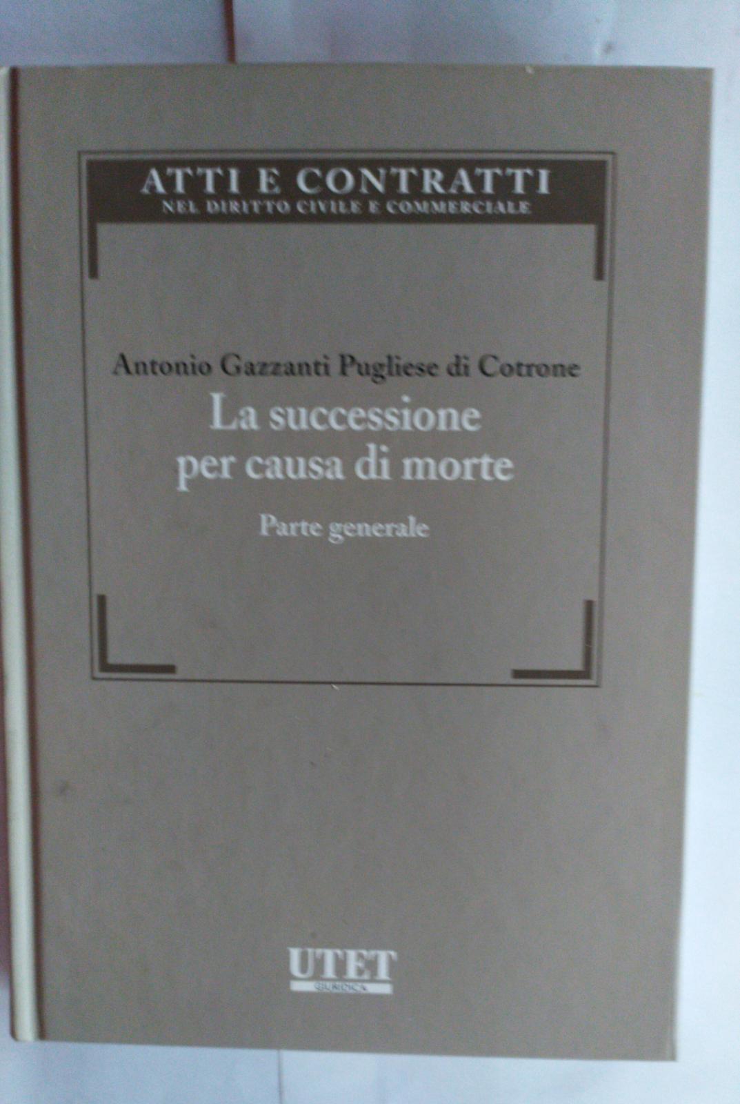 La successione per causa di morte : parte generale - copertina