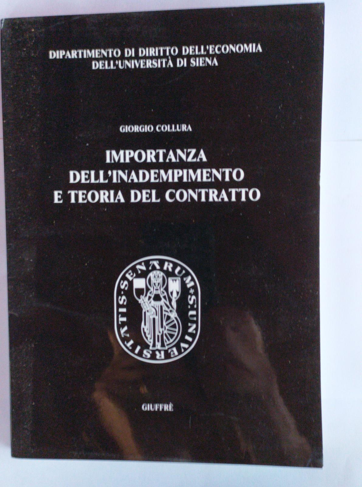 Importanza dell'inadempimento e teoria del contratto - copertina