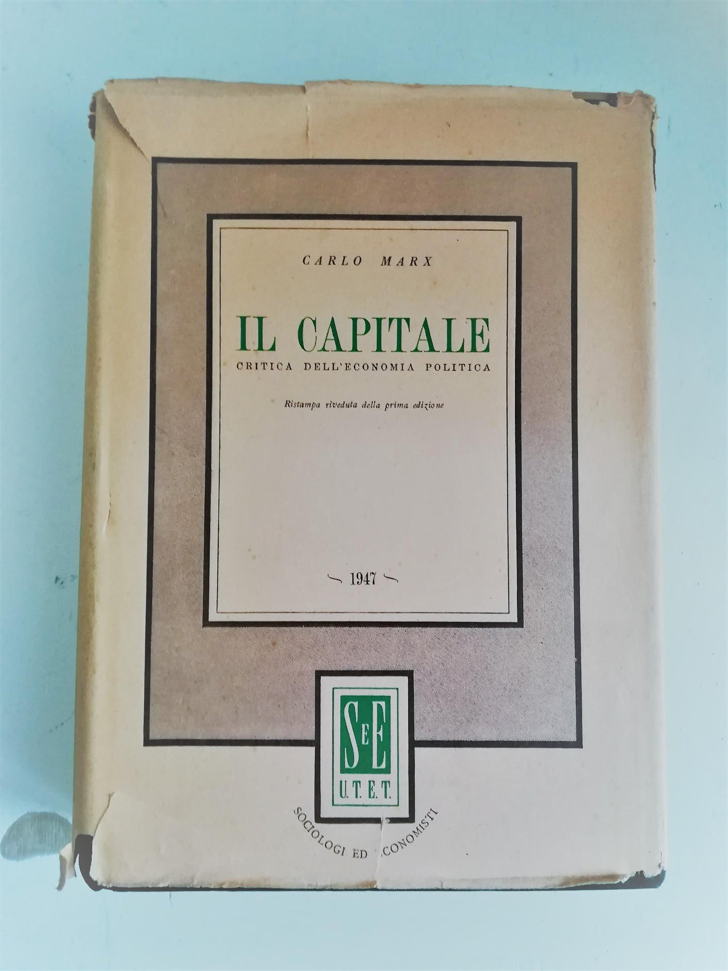 Il capitale. Critica dell'economia politica - copertina