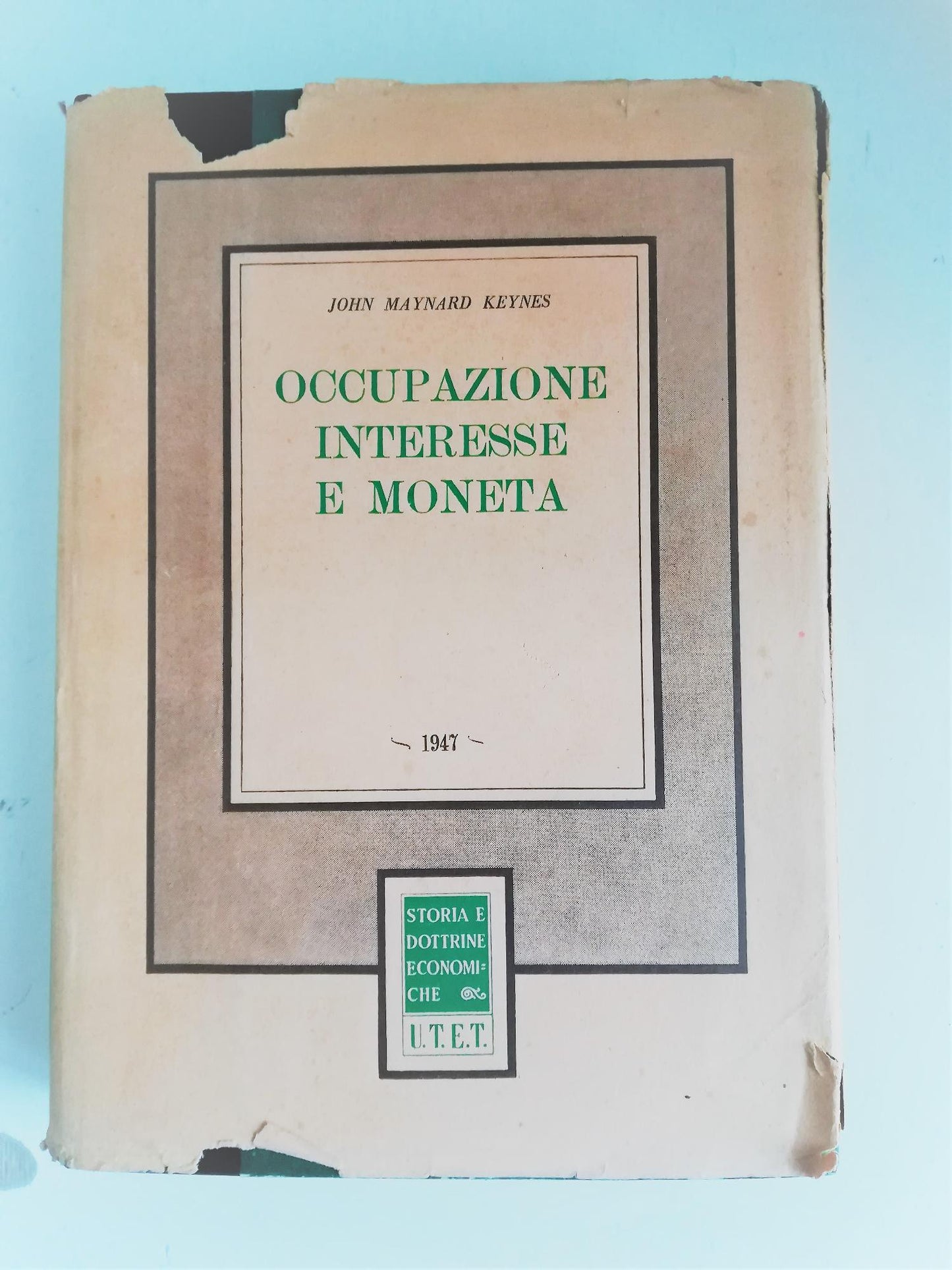 Occupazione interesse e moneta - copertina