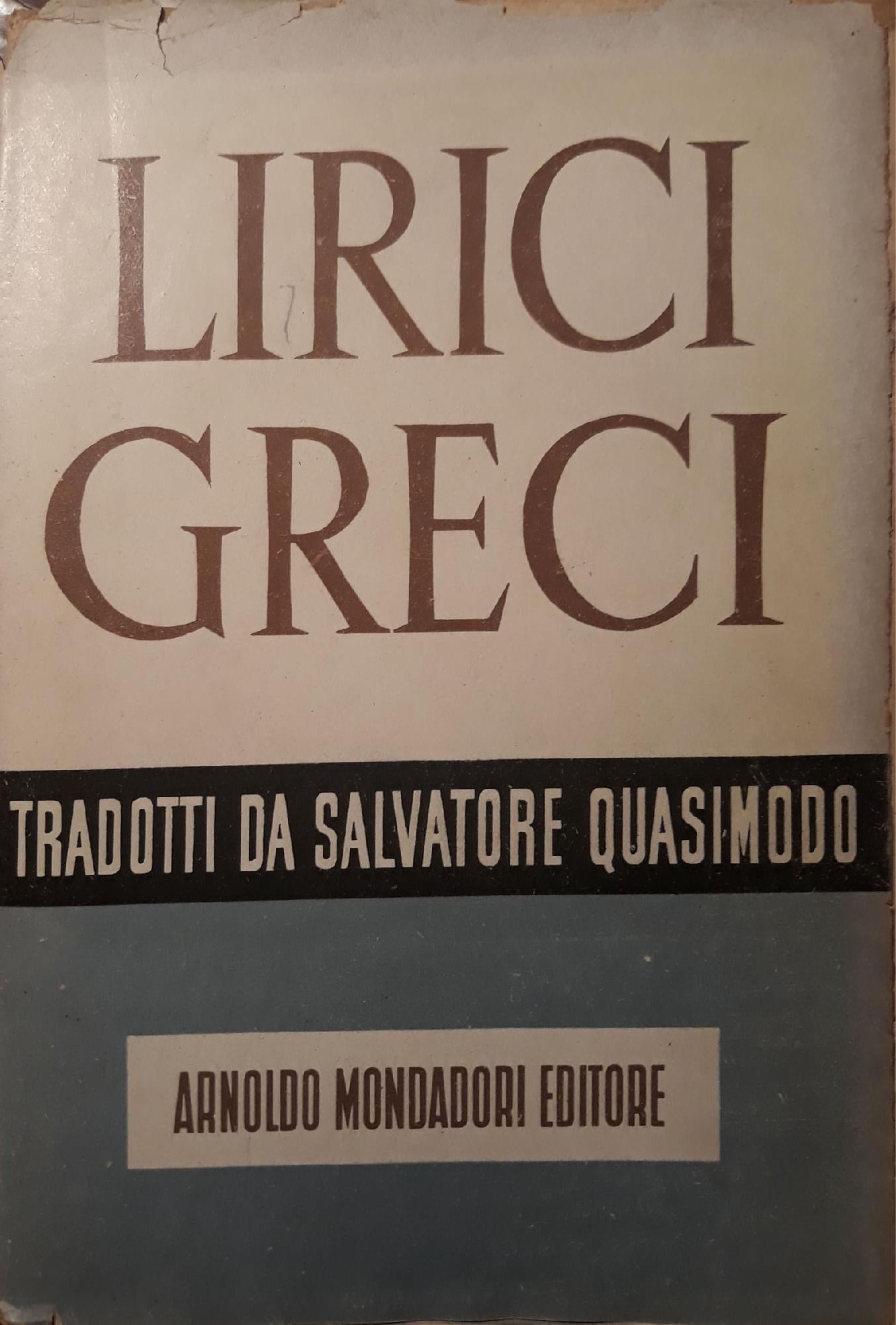 Lirici greci - copertina