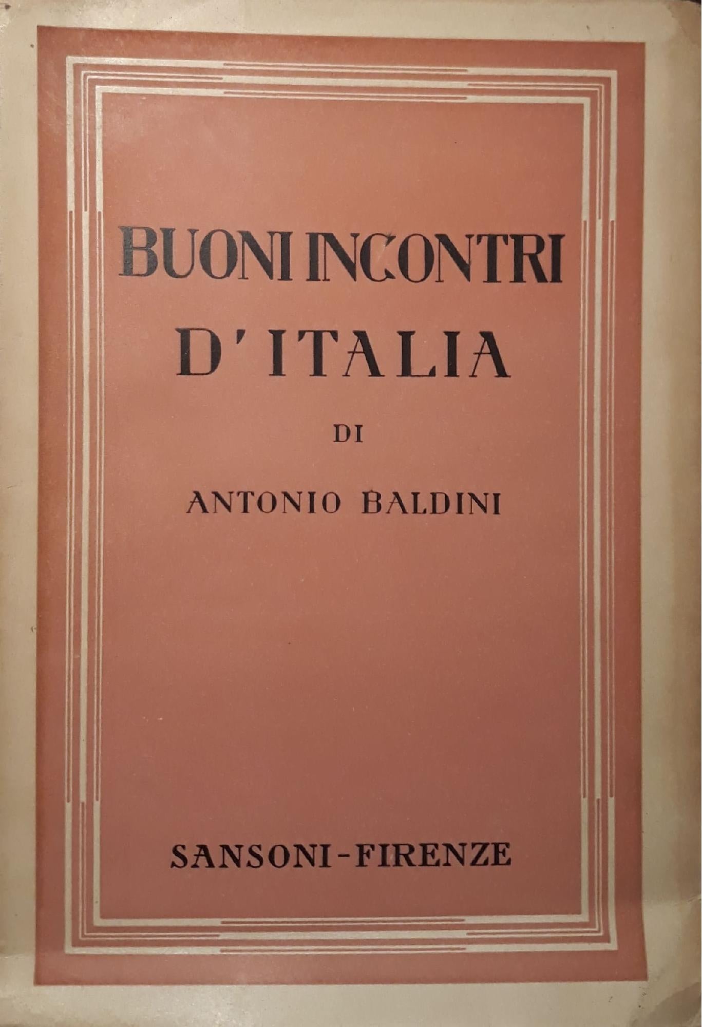 Buoni incontri d'Italia - copertina