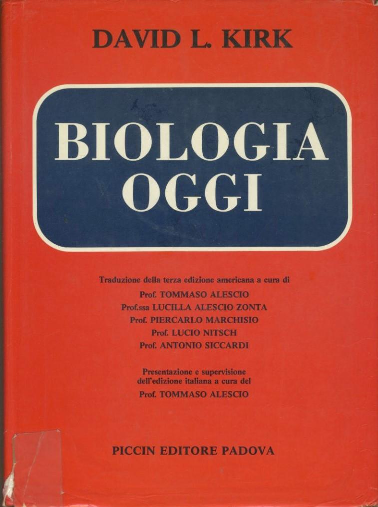 Biologia oggi - copertina