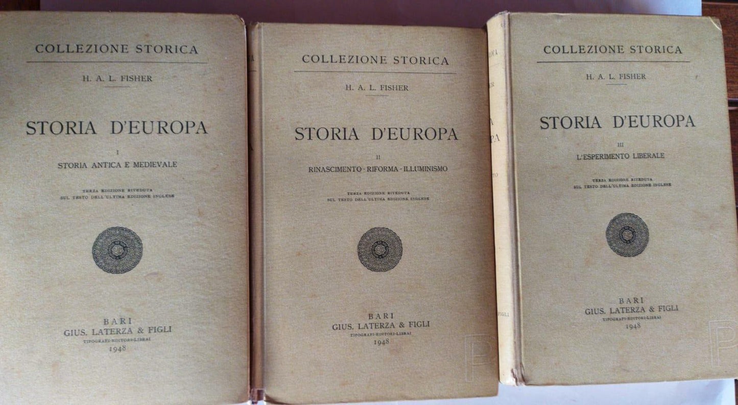 Storia d'Europa Vol.1 Storia antica e medievale. Vol.II Rinascimento,riforma,illuminismo. Vol.III L'esperimento liberale. - copertina