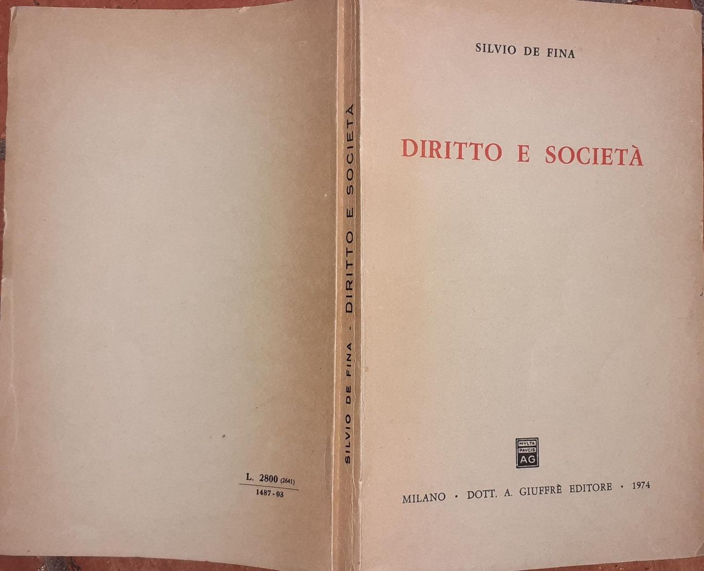 Diritto e societa' - copertina