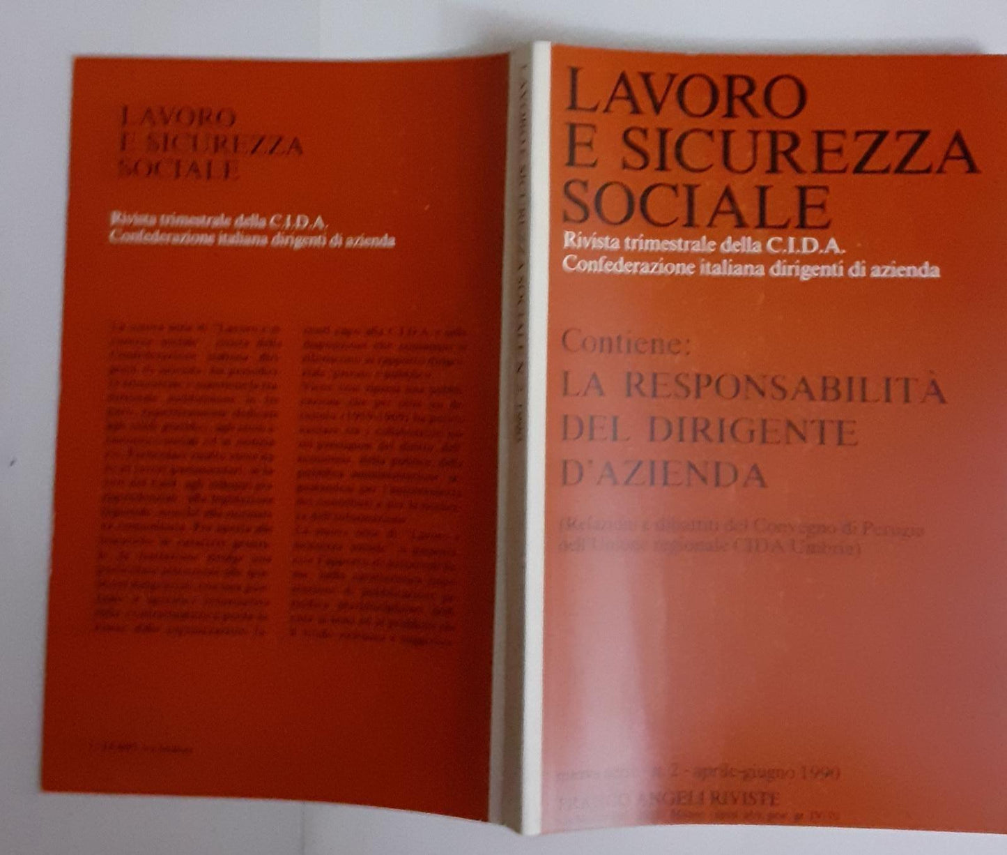 Lavoro e sicurezza sociale - copertina