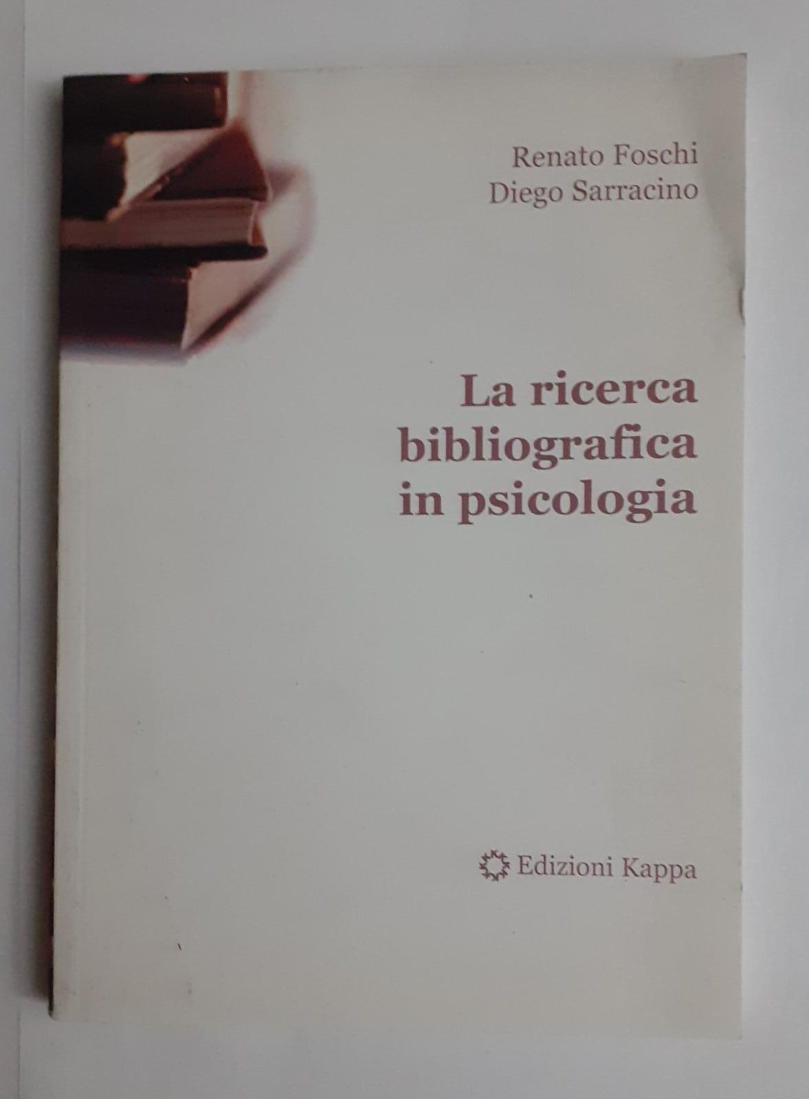 La ricerca bibliografica in psicologia - copertina