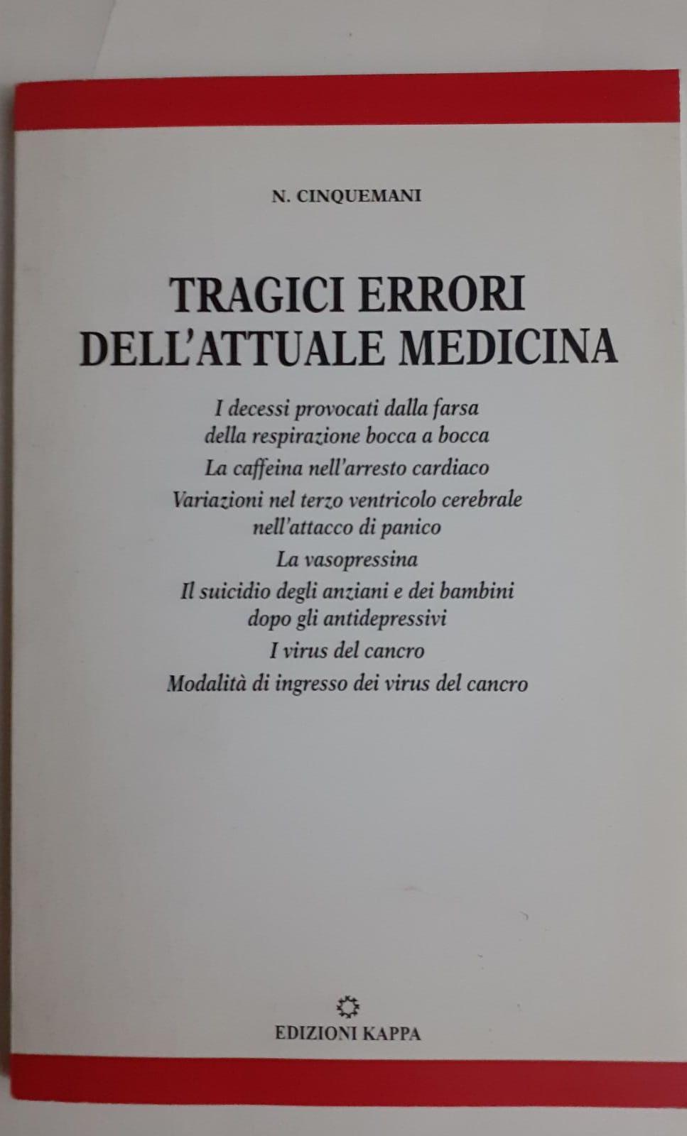 Tragici errori dell'attuale medicina - copertina