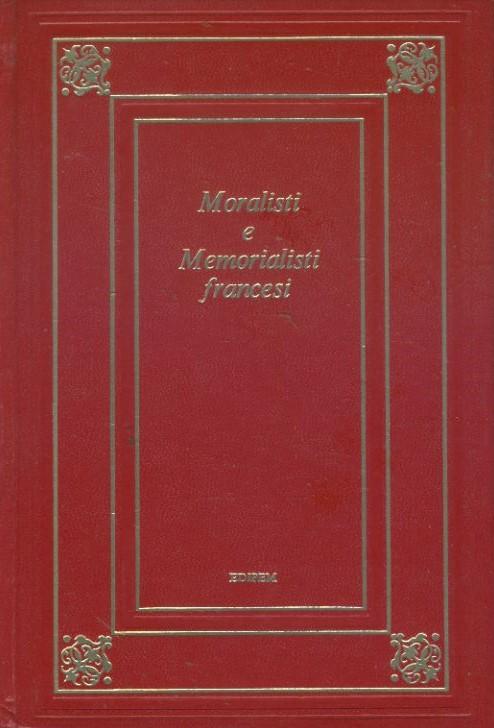 Moralisti e memorialisti francesi - copertina