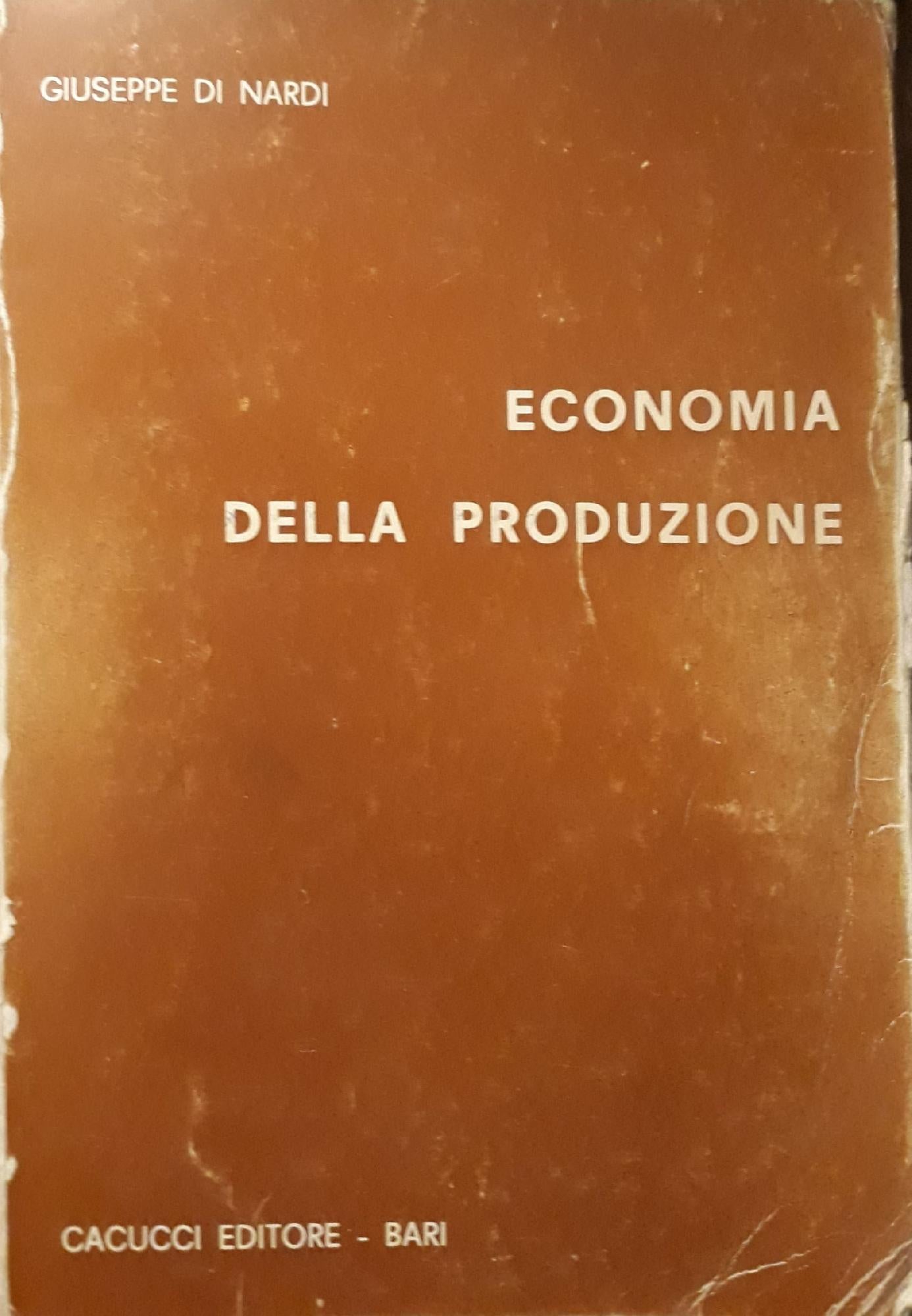 Economia della produzione - copertina