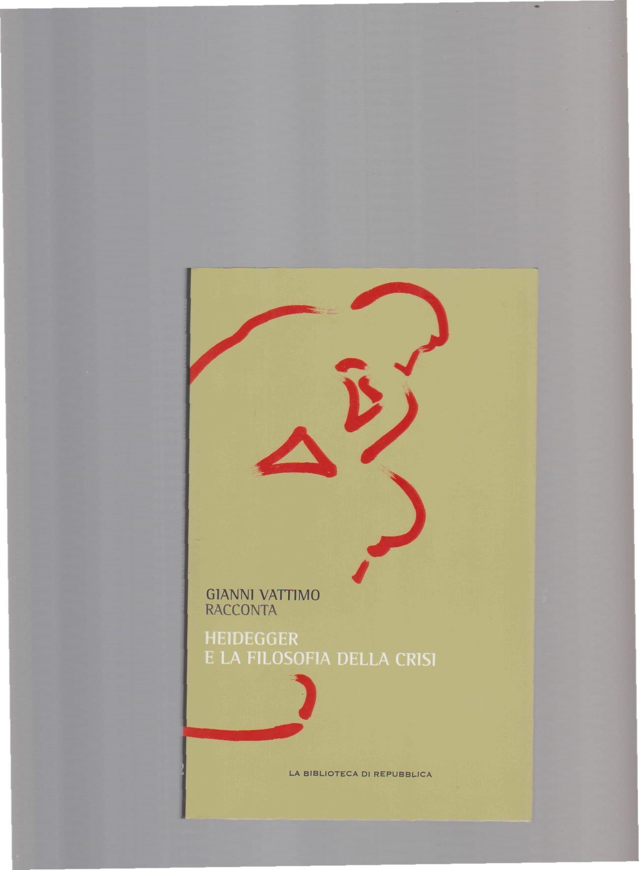 HEIDEGGER E LA FILOSOFIA DELLA CRISI - copertina