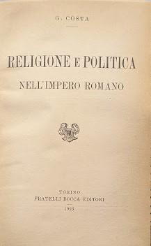 Religione e politica nell'Impero Romano - copertina