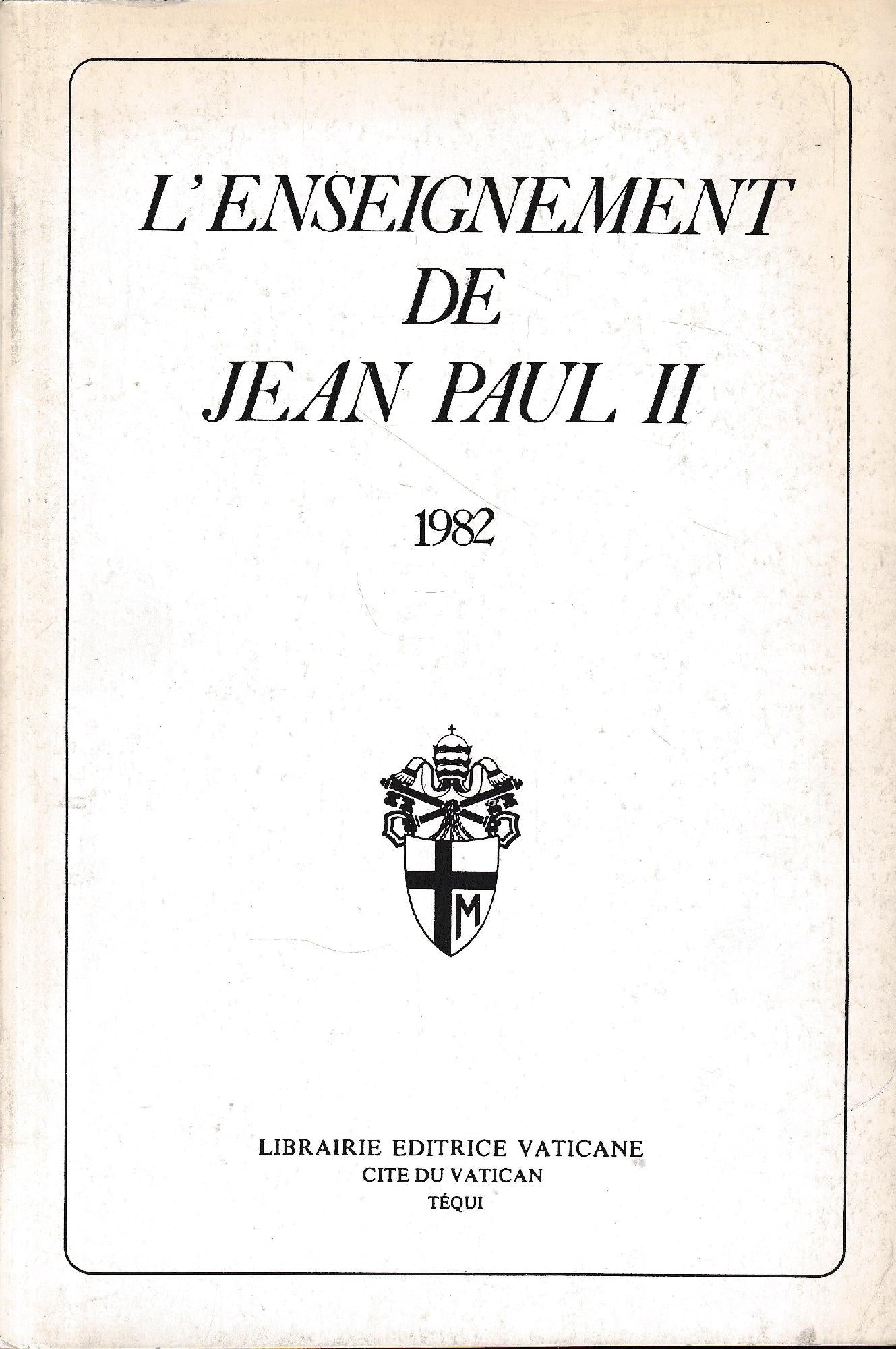 L'enseignement de Jean Paul II - copertina