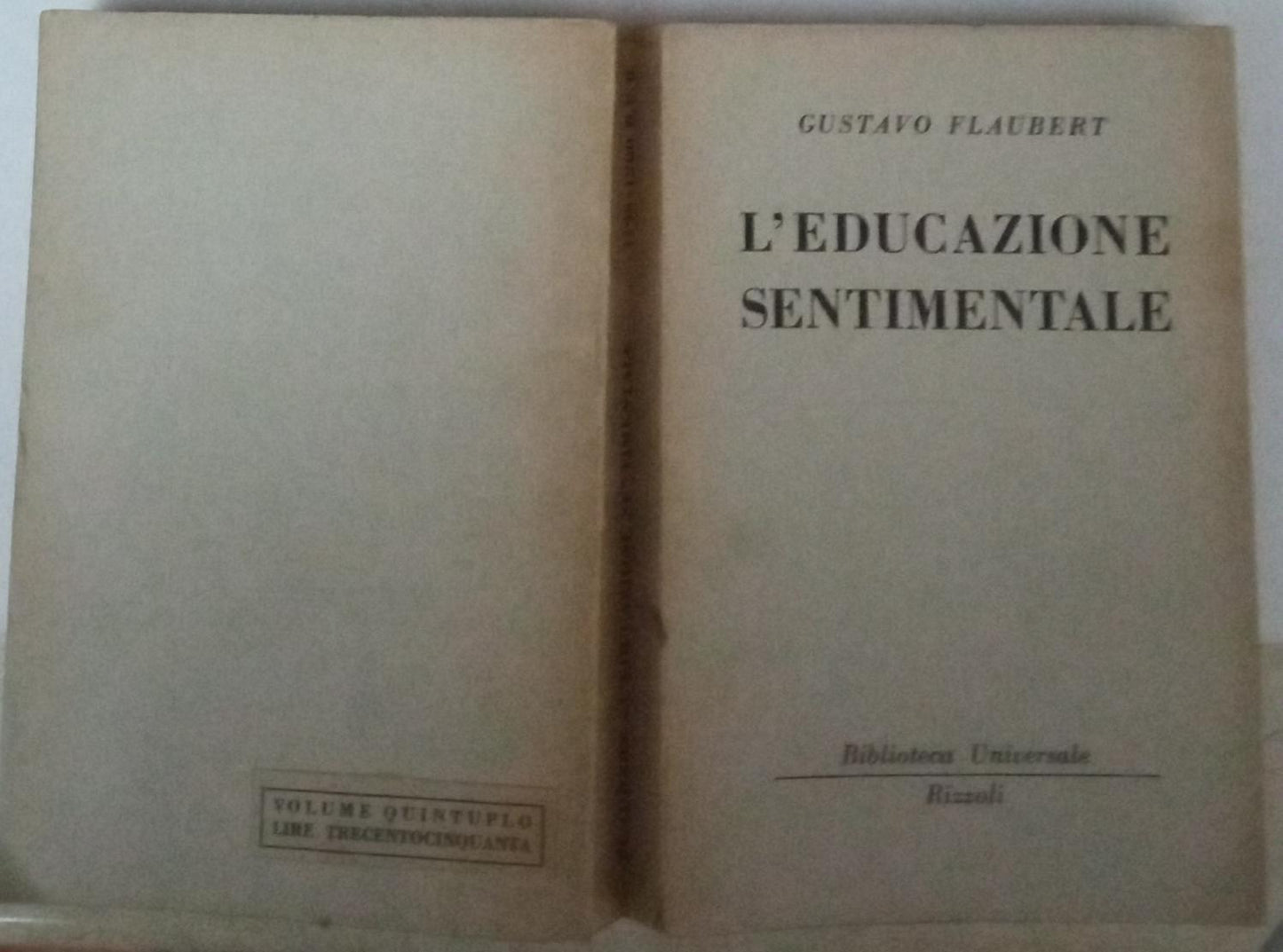 L'educazione sentimentale - copertina