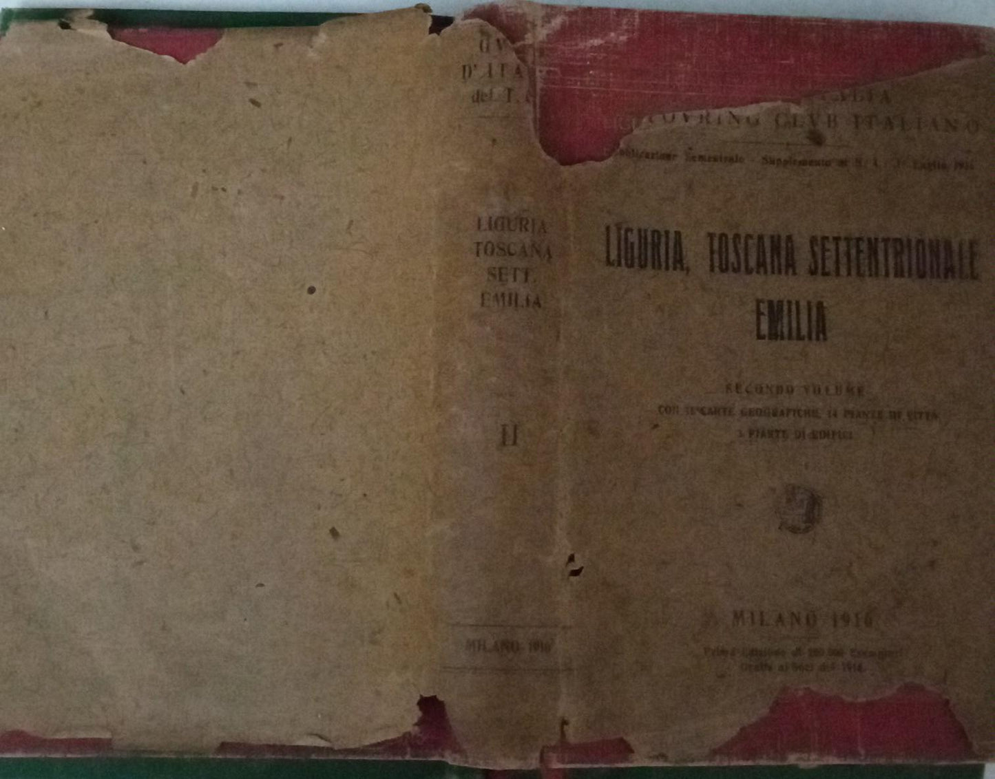 Guida D'Italia del Touring club Italiano Volume II - copertina