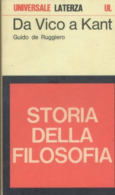 Storia della filosofia. Da Vico a Kant - copertina