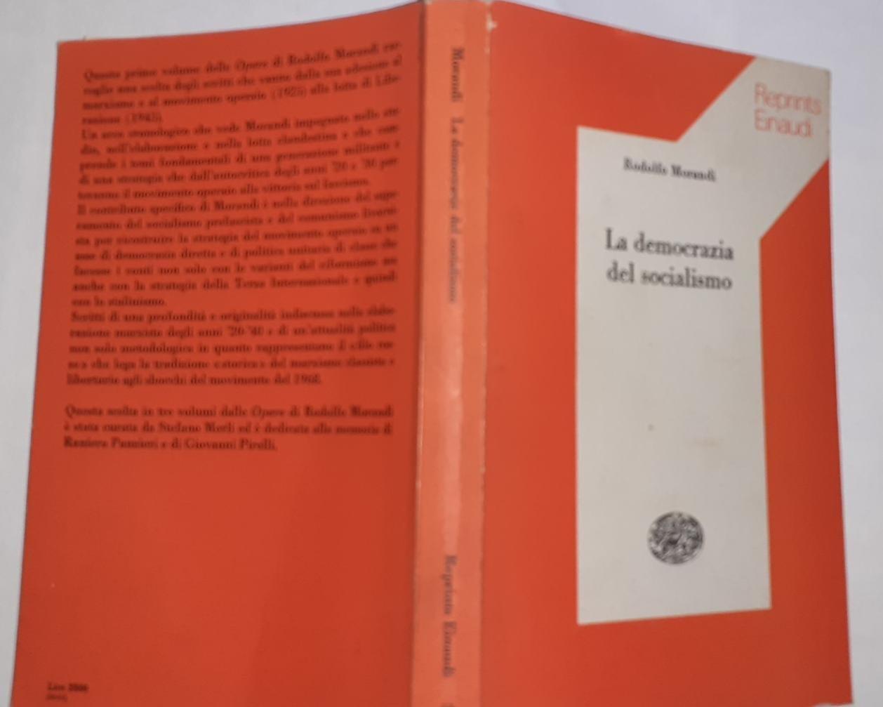 La democrazia del socialismo - copertina