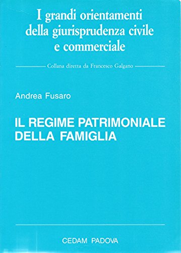 Il regime patrimoniale della famiglia - copertina