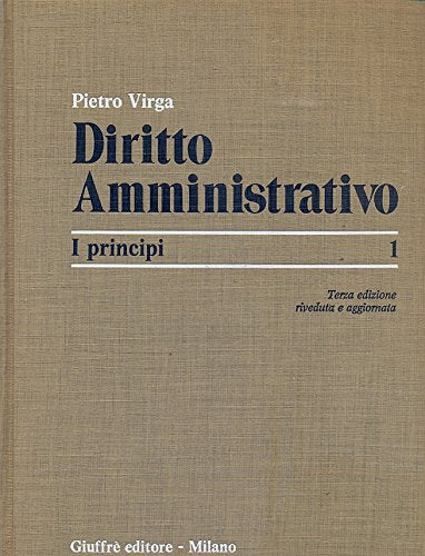 Diritto amministrativo. I principi (Vol. 1) - copertina