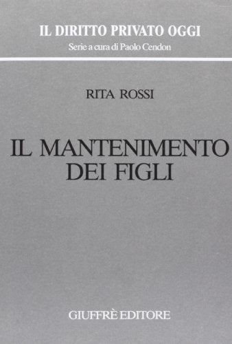 Il mantenimento dei figli - copertina