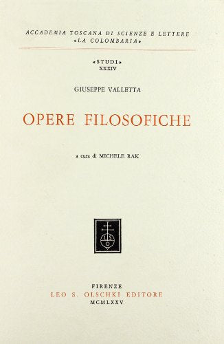 Opere filosofiche - copertina
