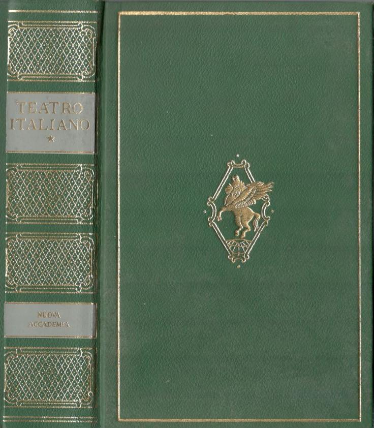 Teatro Italiano Vol. 1 Le Origini e il Rinascimento - copertina