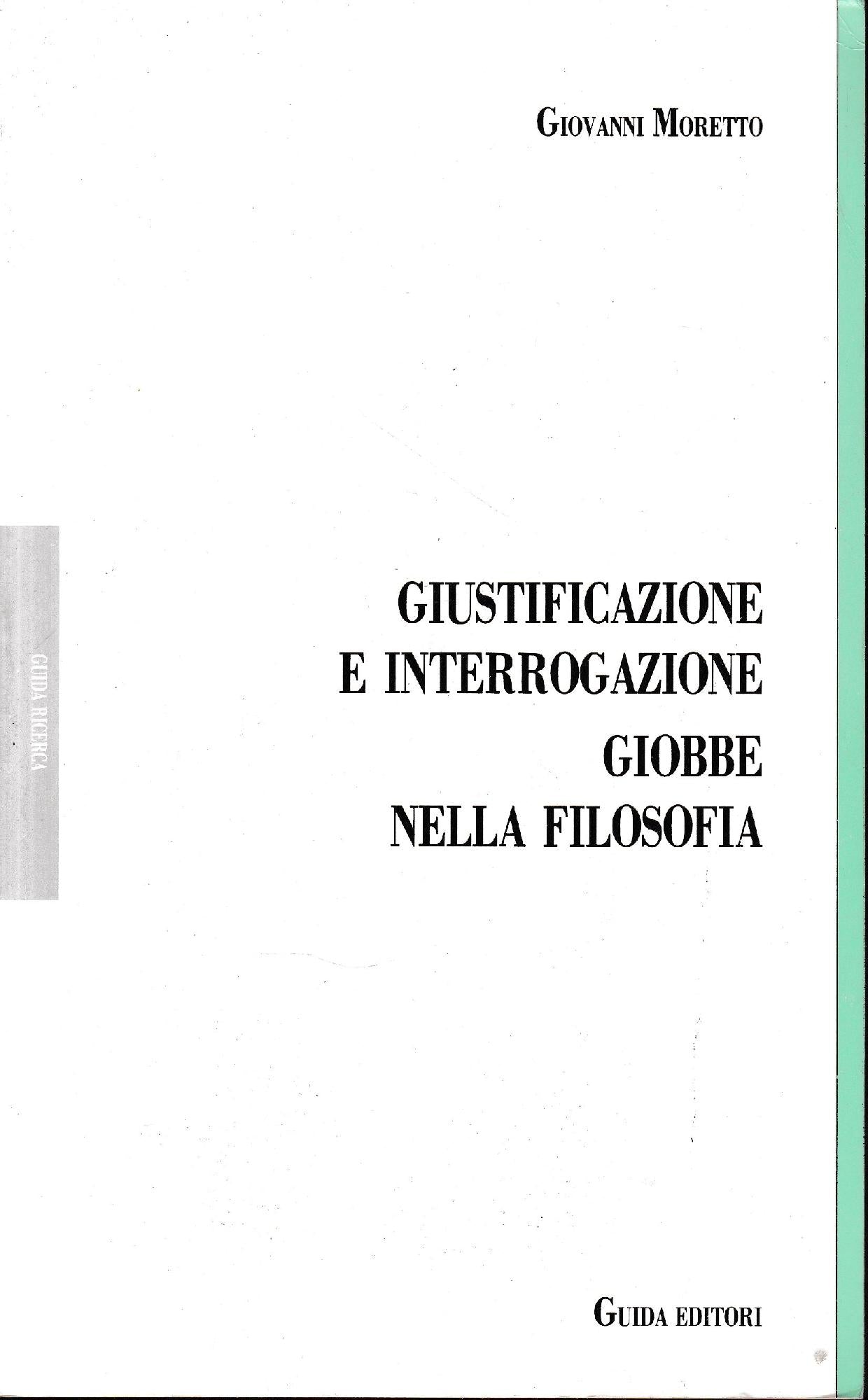 Giustificazione e interrogazione : Giobbe nella filosofia - copertina