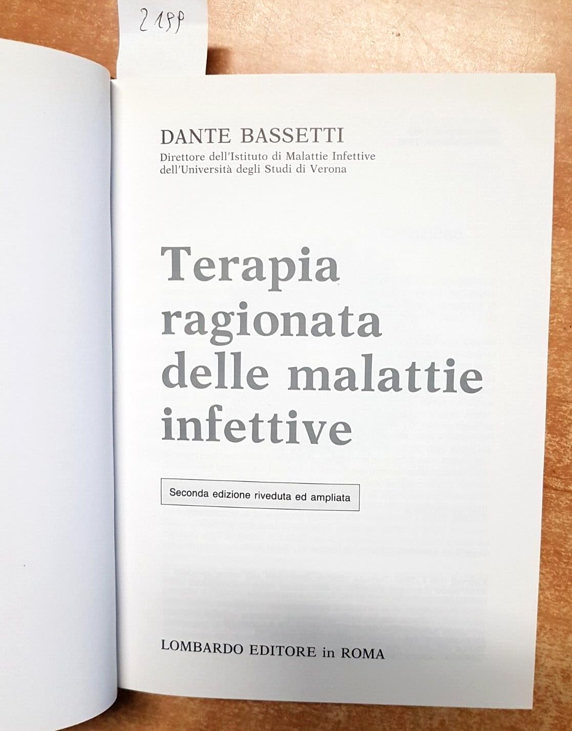 Terapia ragionata della malattie infettive - copertina