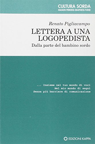 Lettera a una logopedista. Dalla parte del bambino sordo - copertina