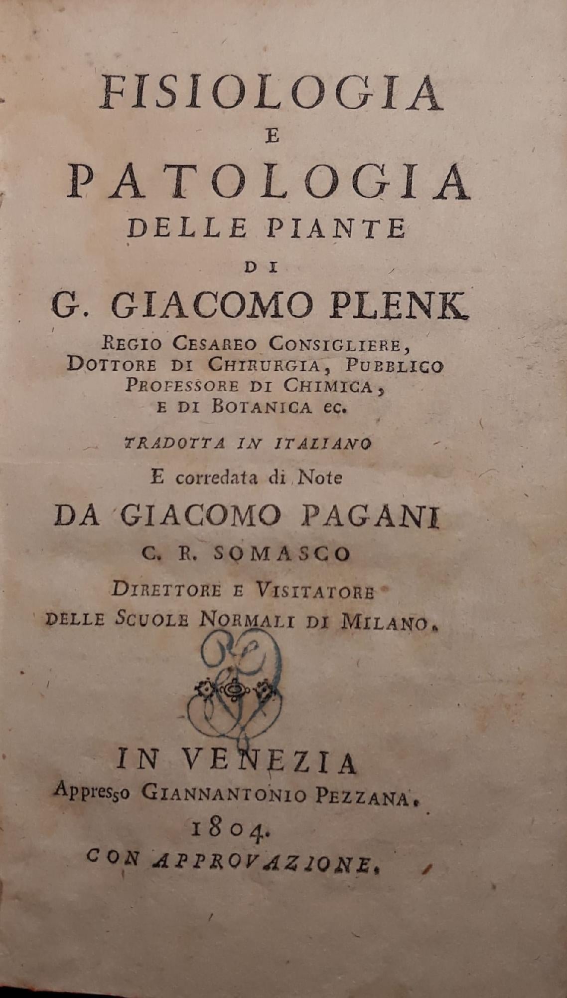 Fisiologia e patologia delle piante - copertina