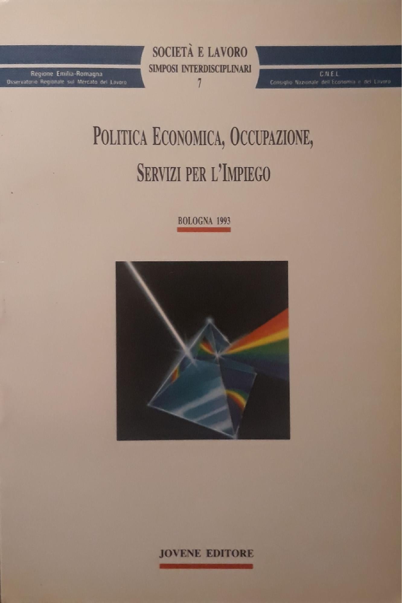 Politica economica, occupazione, servizi per l'impiego - copertina