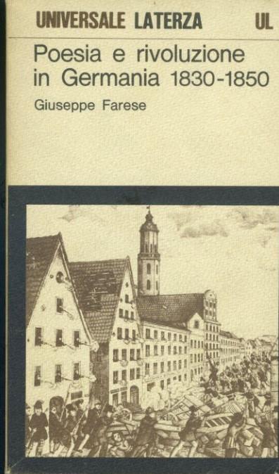 Poesia e rivoluzione in Germania 1830-1850 - copertina