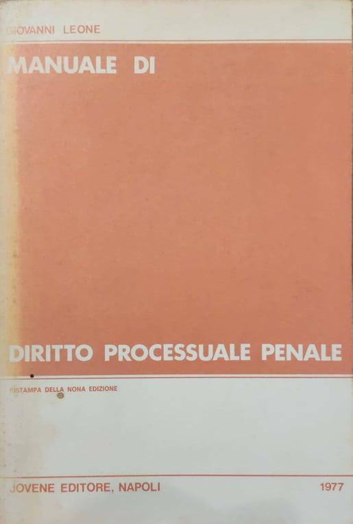 Manuale di diritto processuale penale - copertina