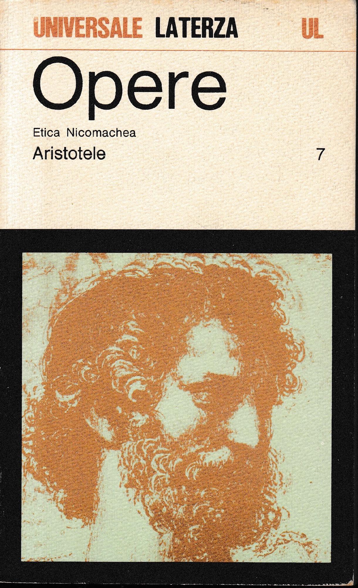 Etica Nicomachea, vol. 7° - copertina