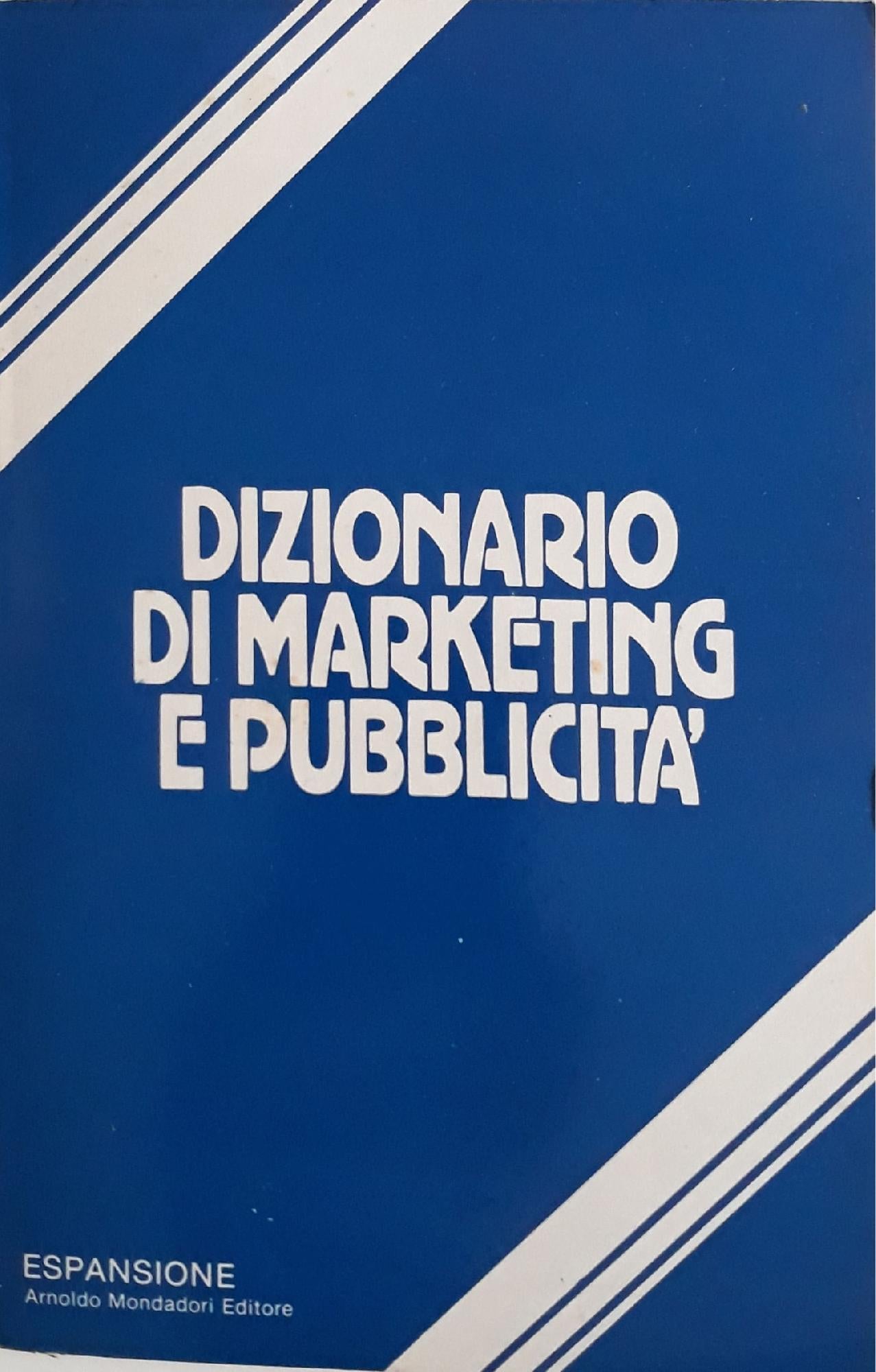 Dizionario di marketing e pubblicità - copertina