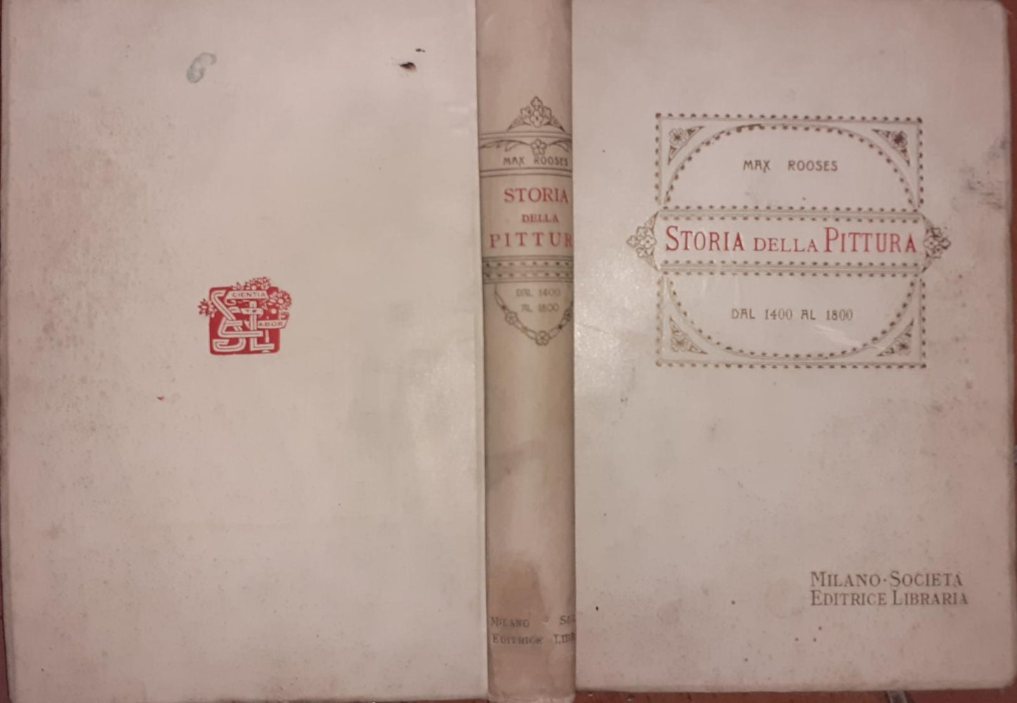 Storia della pittura dal 1400 al 1800 - copertina