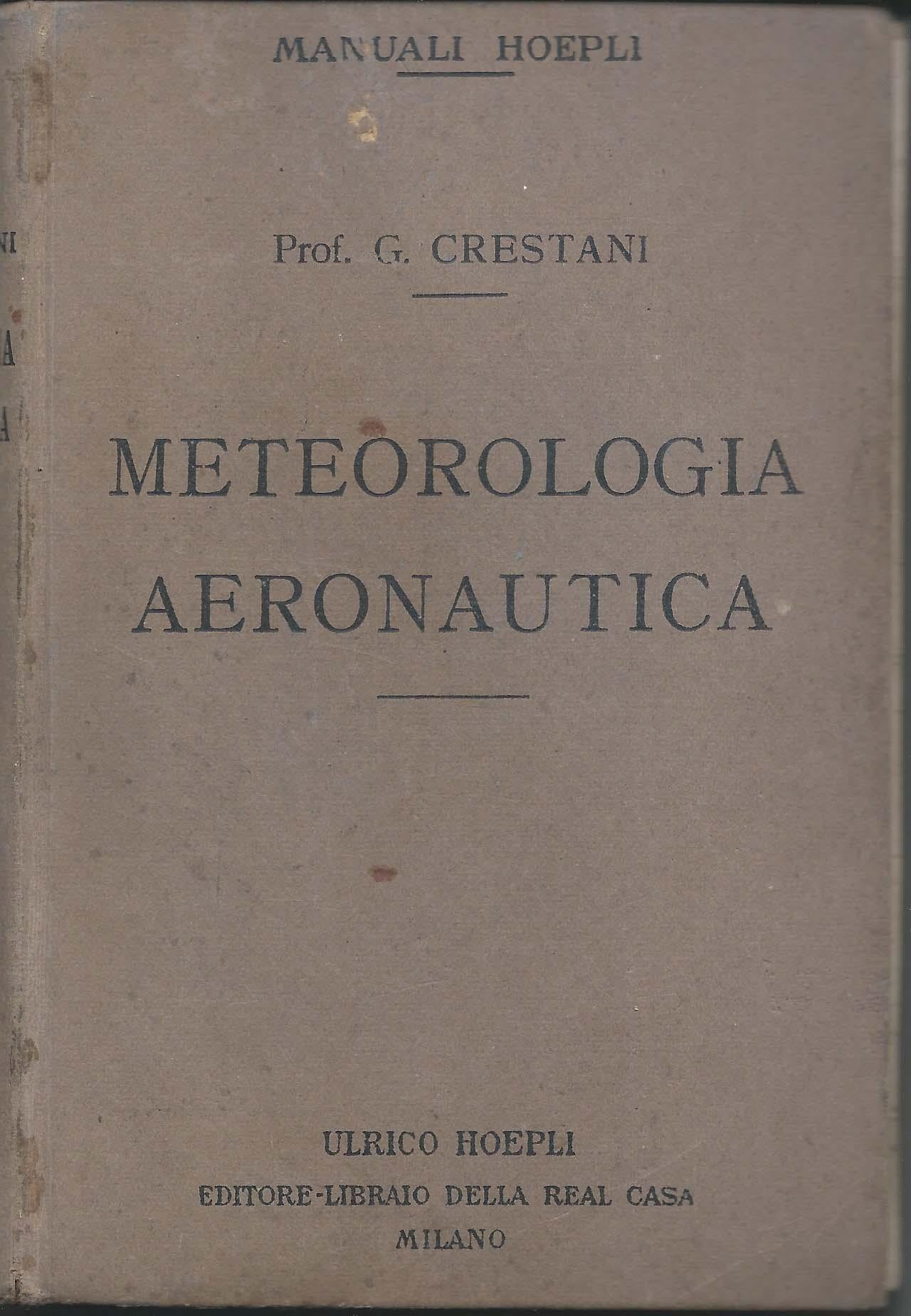 Meteorologia aeronautica - Manuali Hoepli - copertina