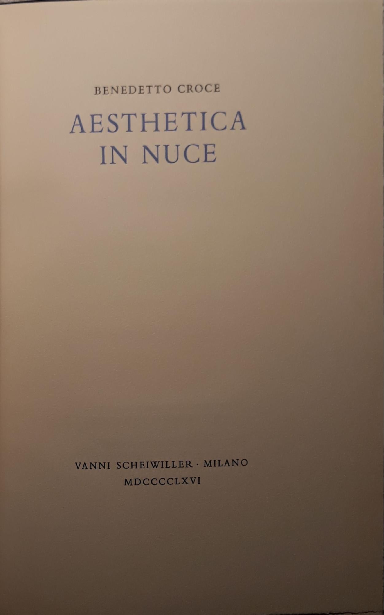 Aesthetica in nuce - copertina