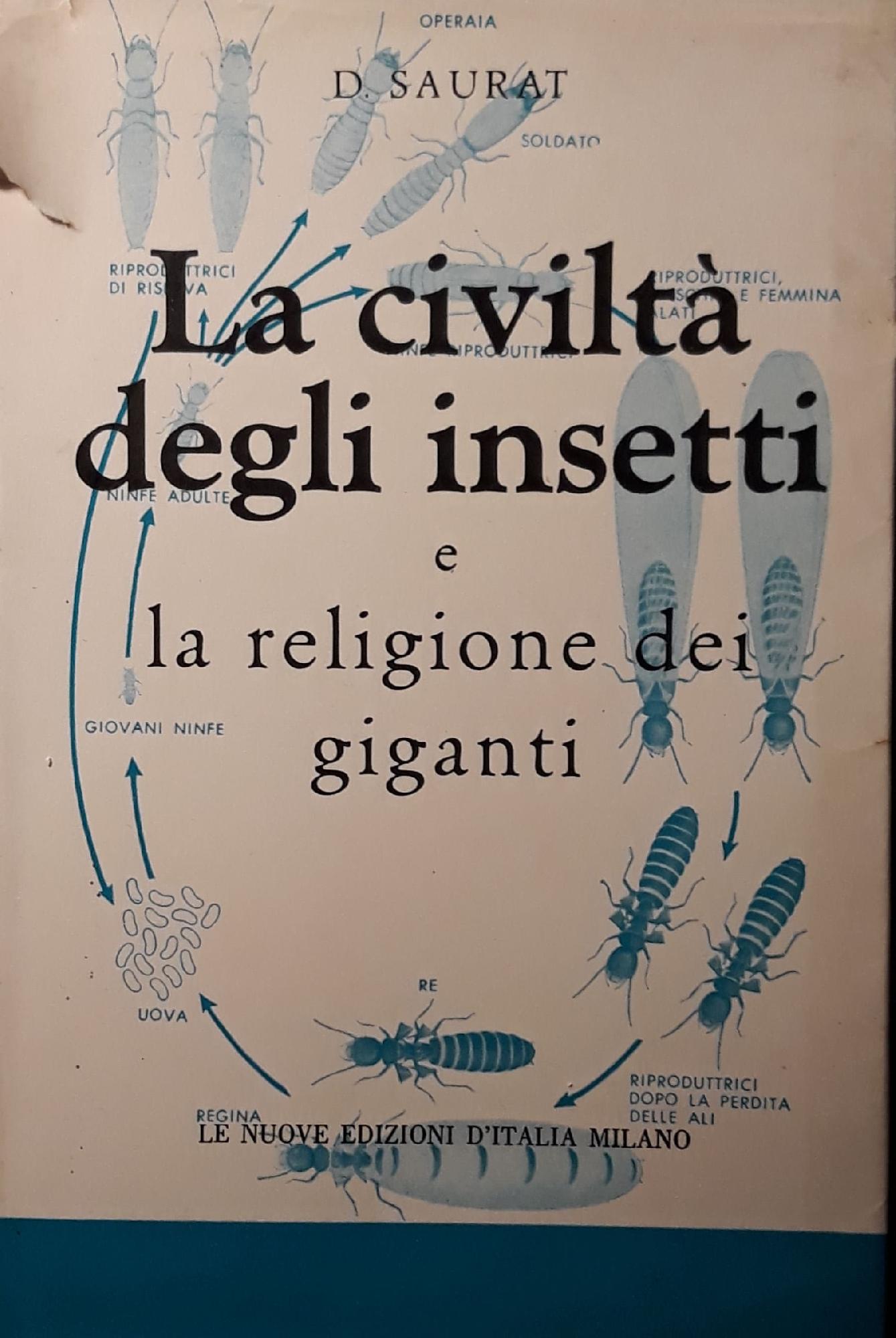 La civiltà degli insetti e la religione dei giganti - copertina