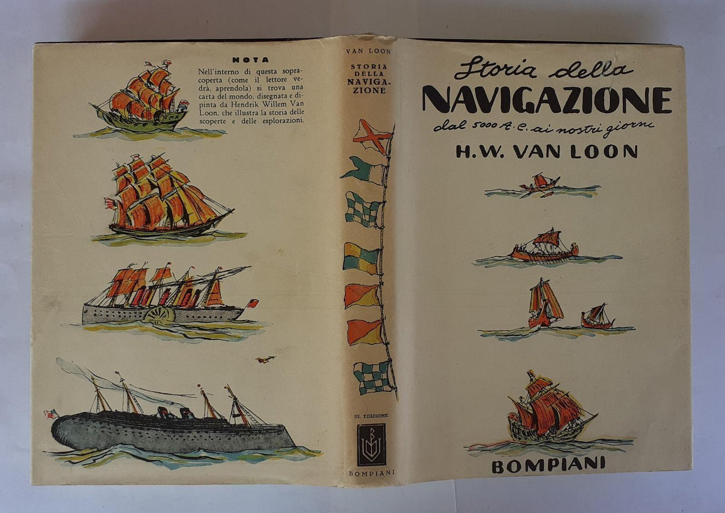 Storia della navigazione dal 5000 A.C. ai nostri giorni - copertina