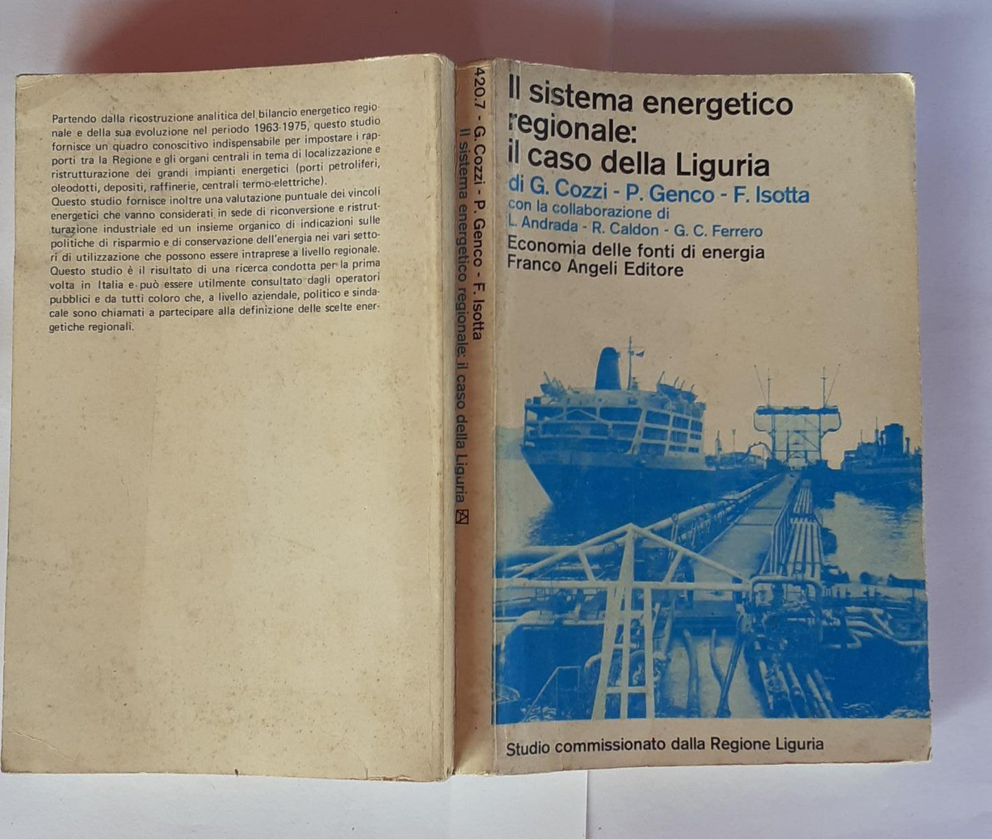 Il sistema energetico regionale il caso della Liguria. Economia delle fonti di energia - copertina
