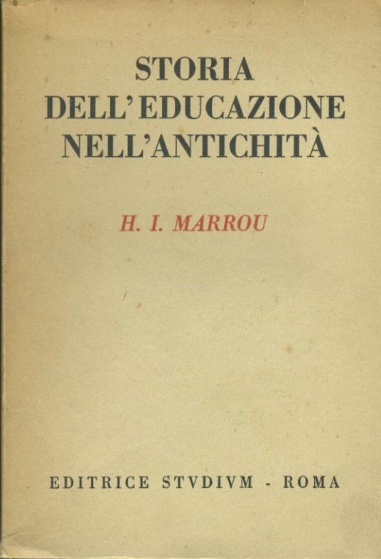 Storia dell'educazione nell'antichità - copertina