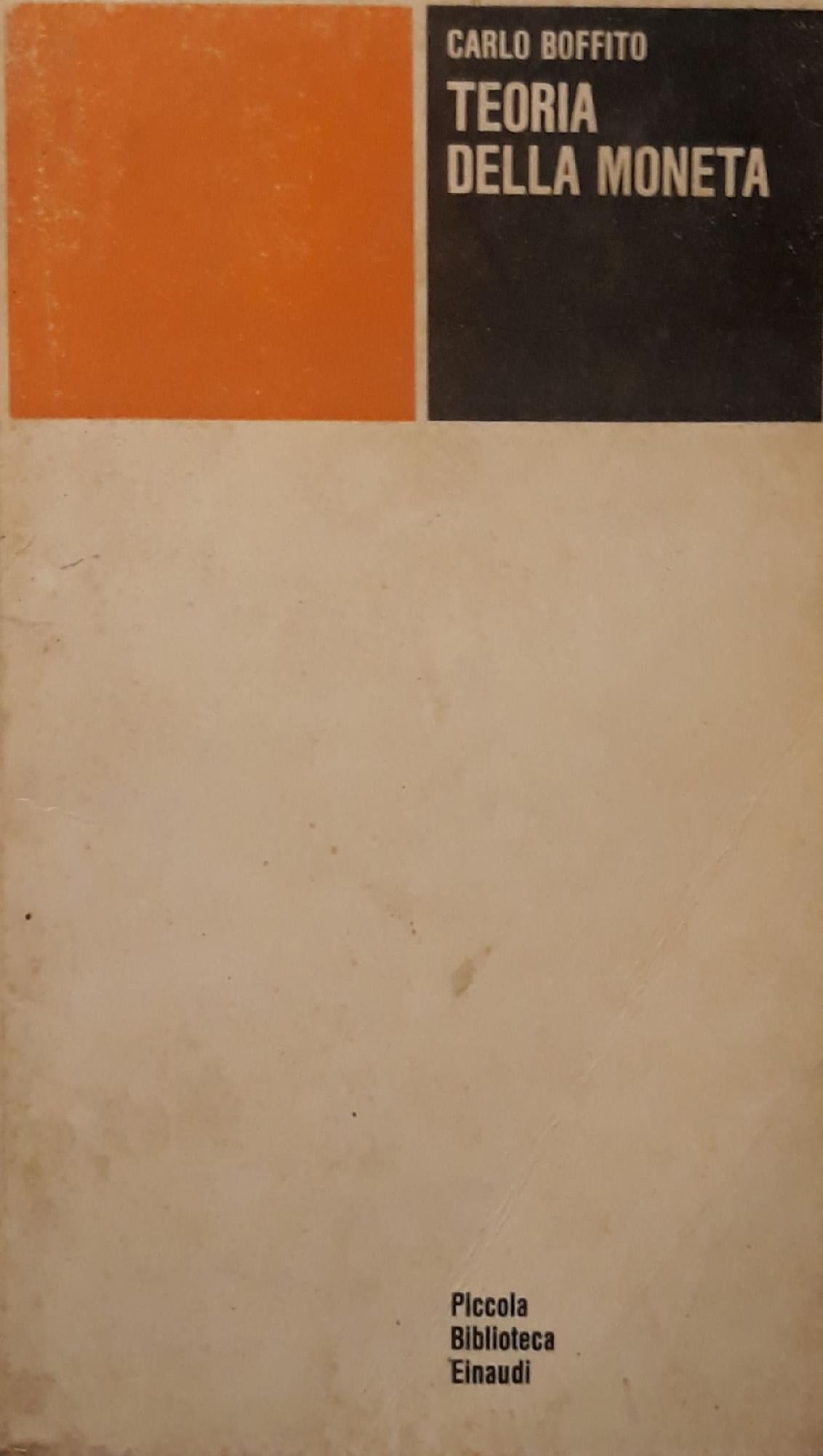 Teoria della moneta - copertina