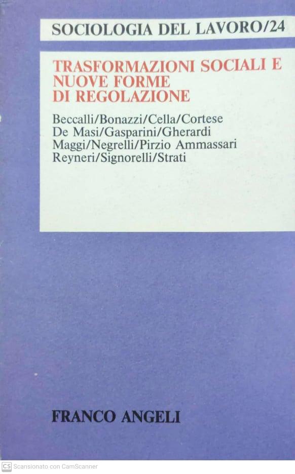 Trasformazioni sociali e nuove forme di regolazione - copertina