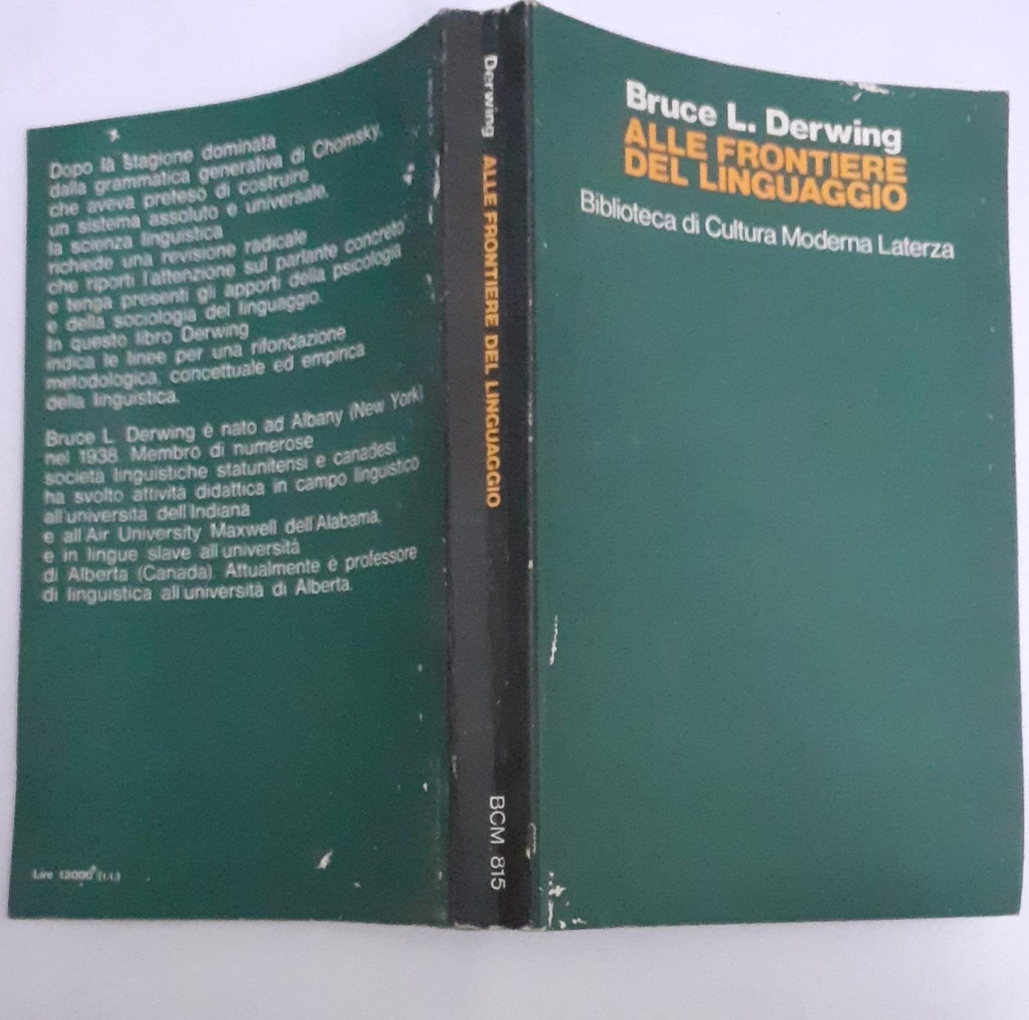 Alle frontiere del linguaggio - copertina