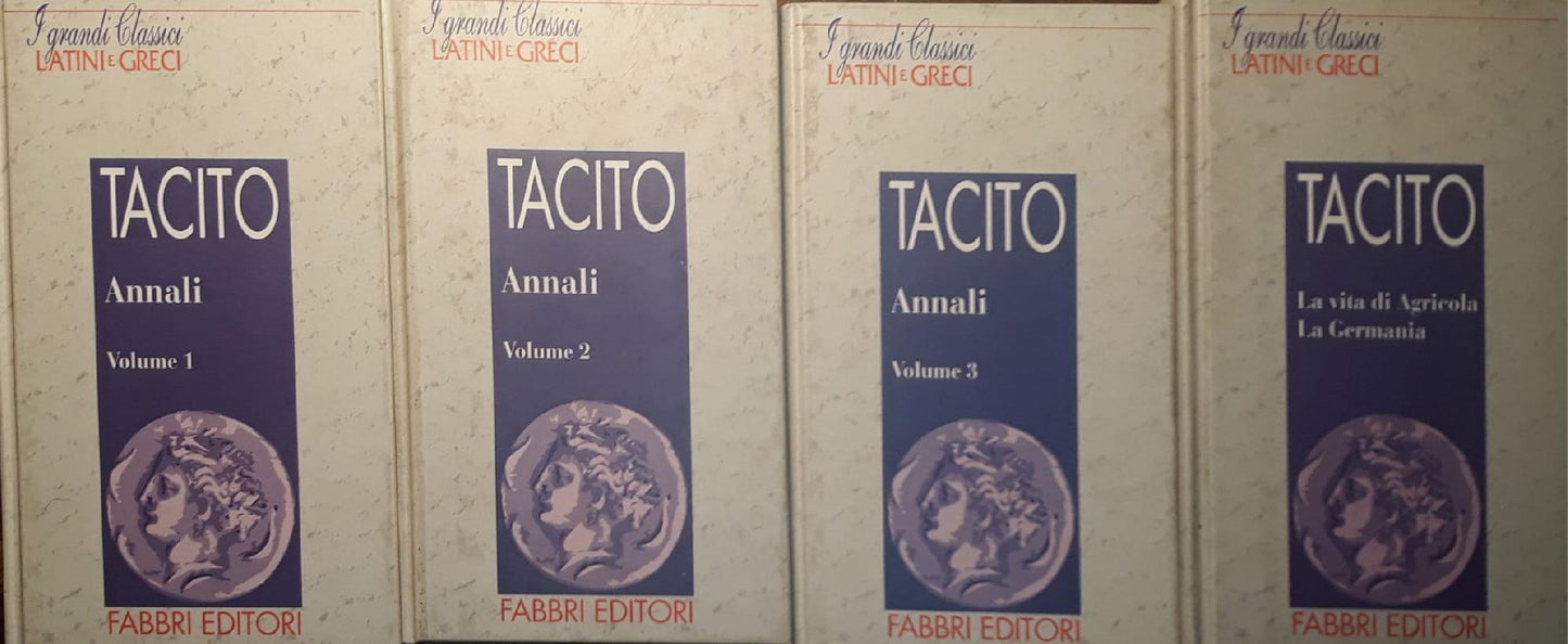 Annali (vol. 1-2-3) p.828; La vita di Agricola, La Germania p.299 - copertina