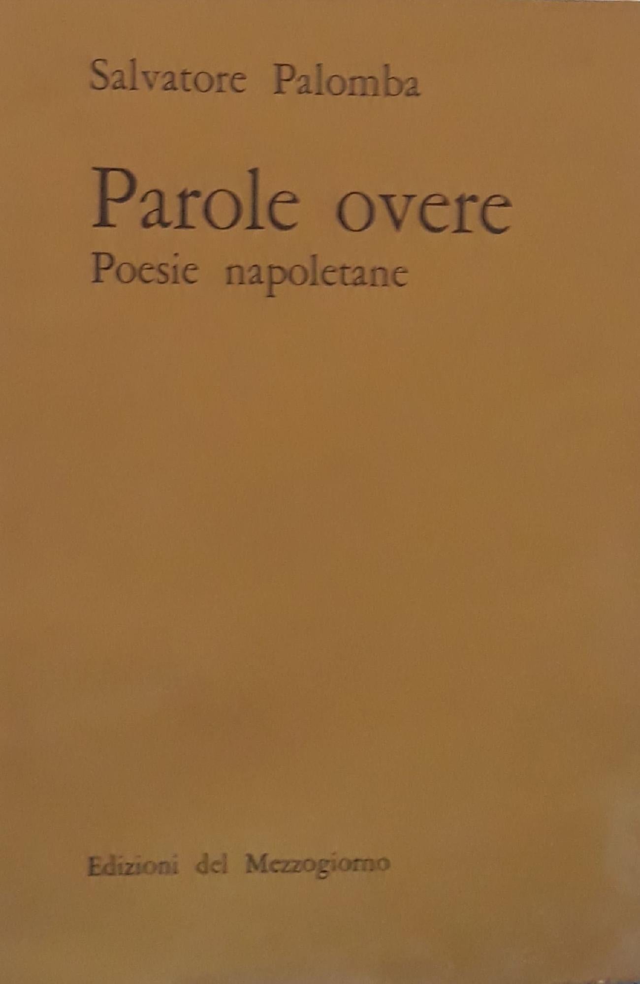 Parole overe (poesie napoletane) - copertina