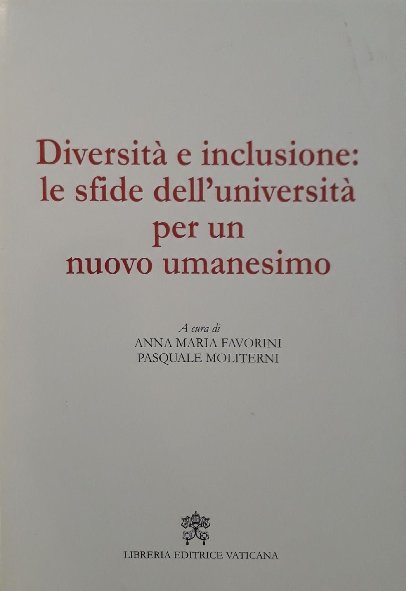 Diversità e inclusione : le sfide dell'università per un nuovo umanesimo - copertina
