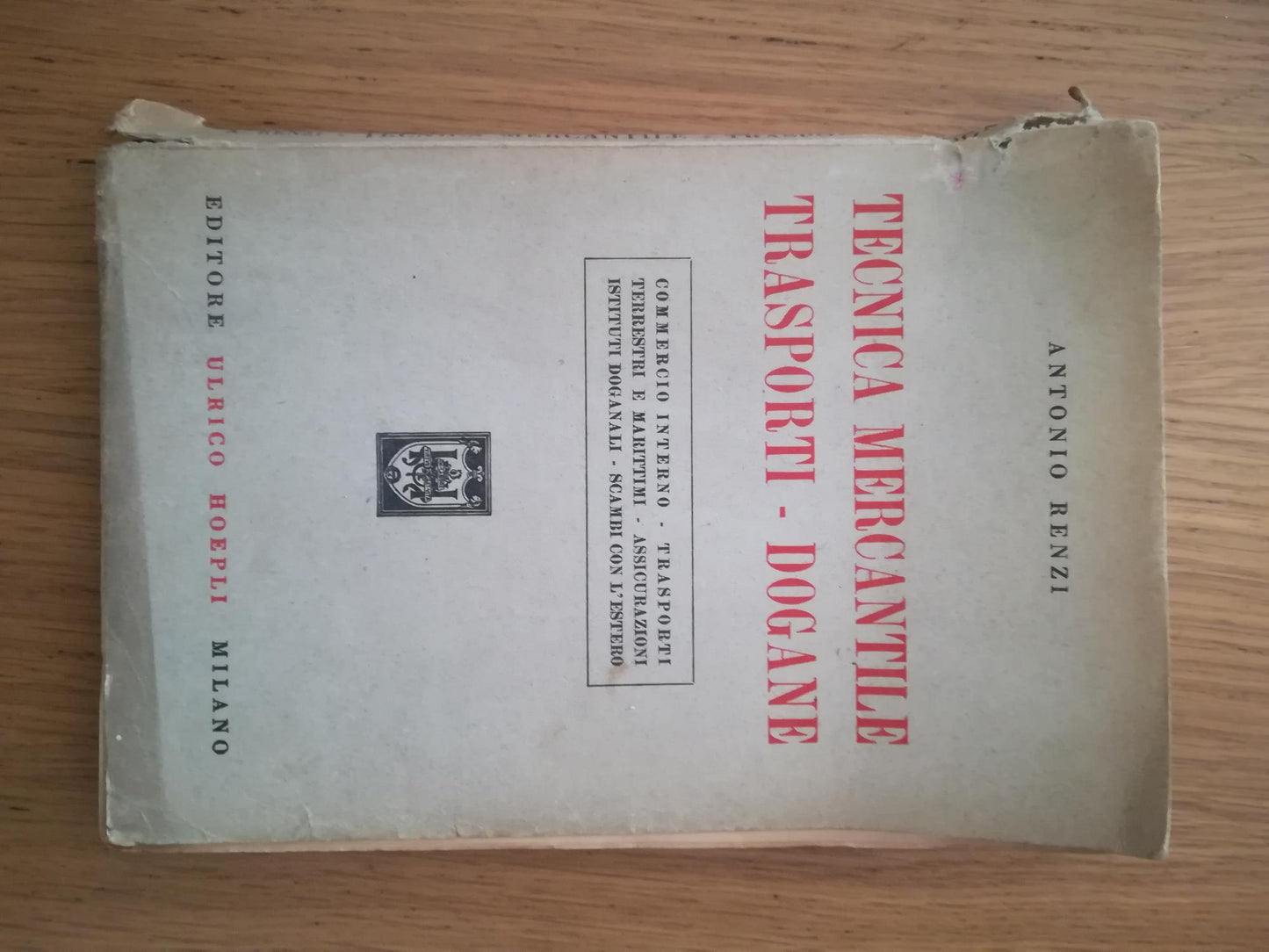 Tecnica mercantile trasporti - dogane - copertina