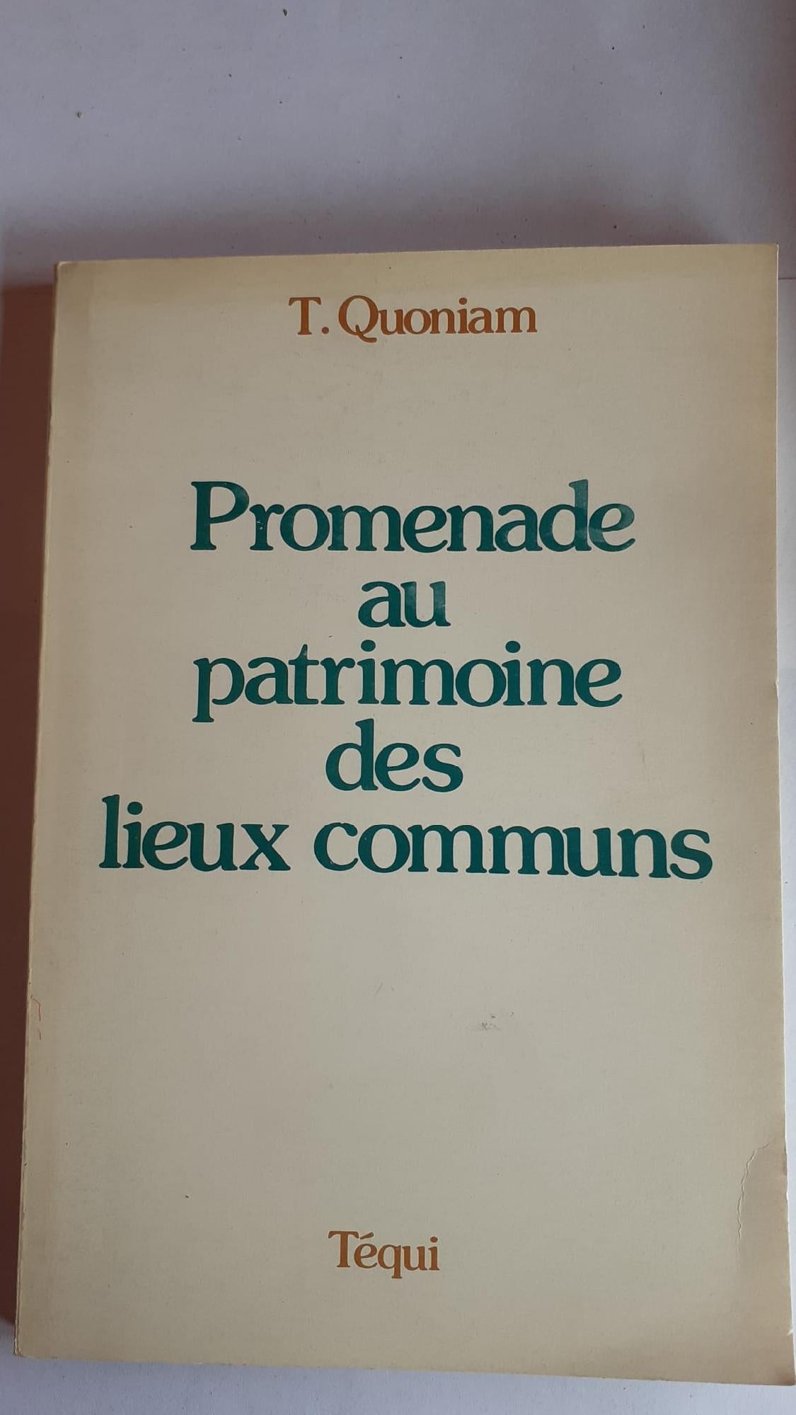 PROMENADE AU PATRIMOINE DES LIEUX COMMUNS. - copertina
